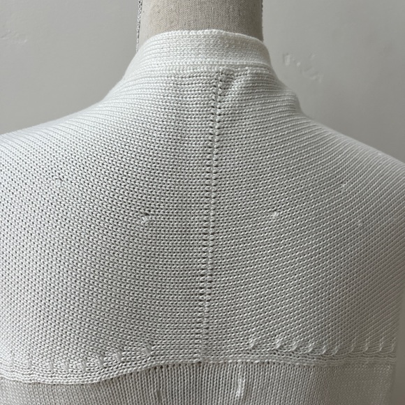 ELM by Matthildur white cotton sweater, cape like fit, Icelandic design, small - Picture 4 of 9